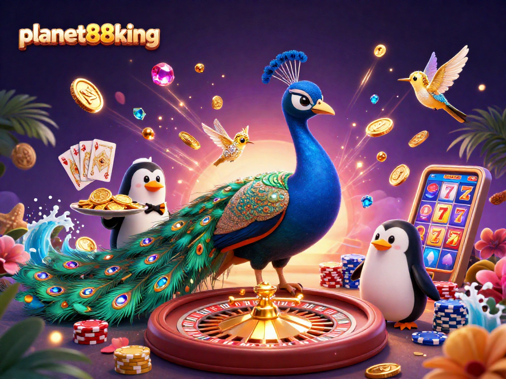 Experience winning thrills at planet88king with dynamic slot games and vibrant casino elements.