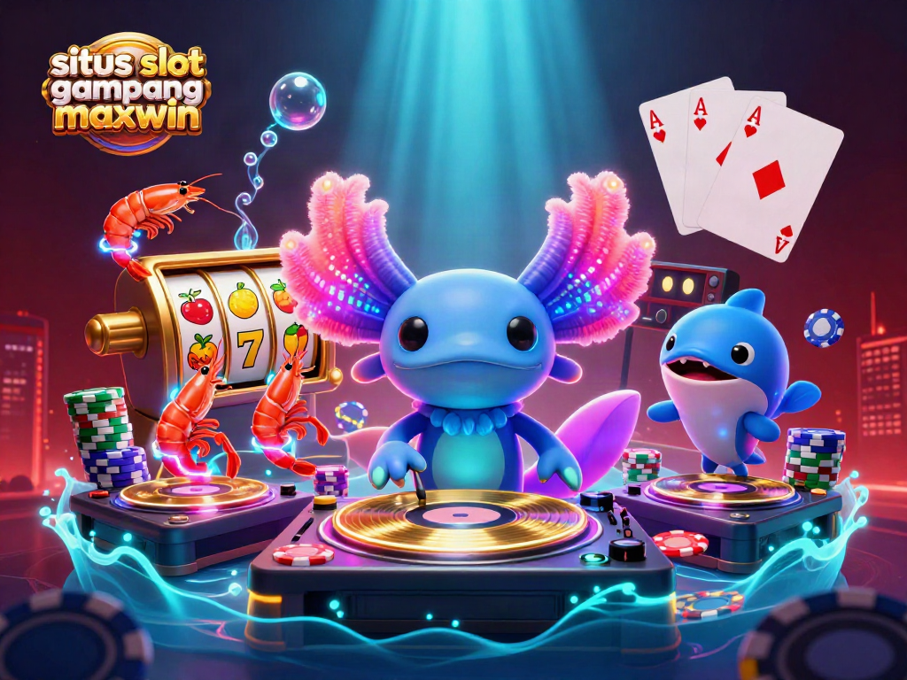 Experience the excitement of situs slot gampang maxwin with vibrant underwater DJ scene and dynamic gambling action.