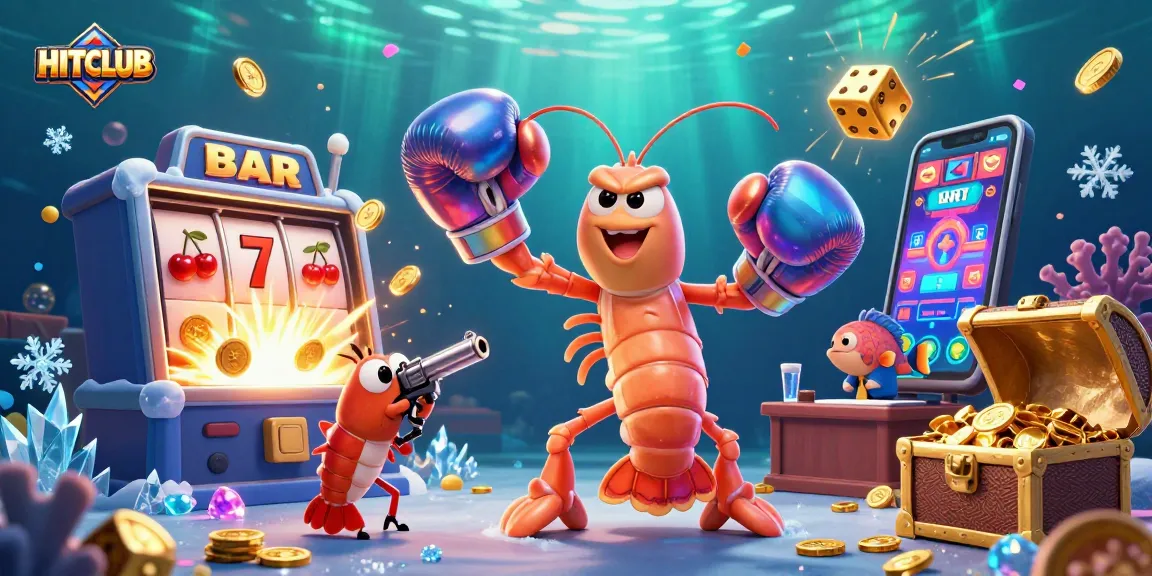 Experience thrilling gameplay with HITCLUB's vibrant casino scene featuring engaging characters and dynamic elements.