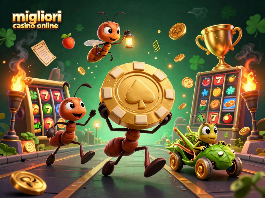 Scopri i migliori casino online mentre gli insetti scappano con una chip d'oro.