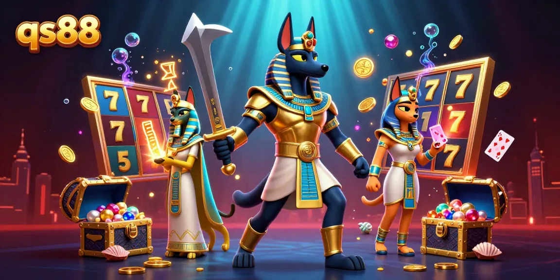 Experience the floating treasures around qs88’s Egyptian-themed casino warriors.