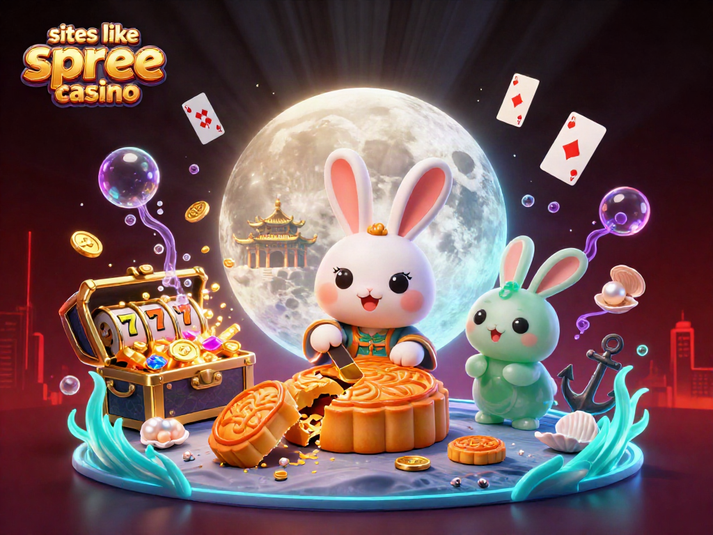 Engage with exciting games like spree casino in a vibrant 3D setting filled with captivating elements.
