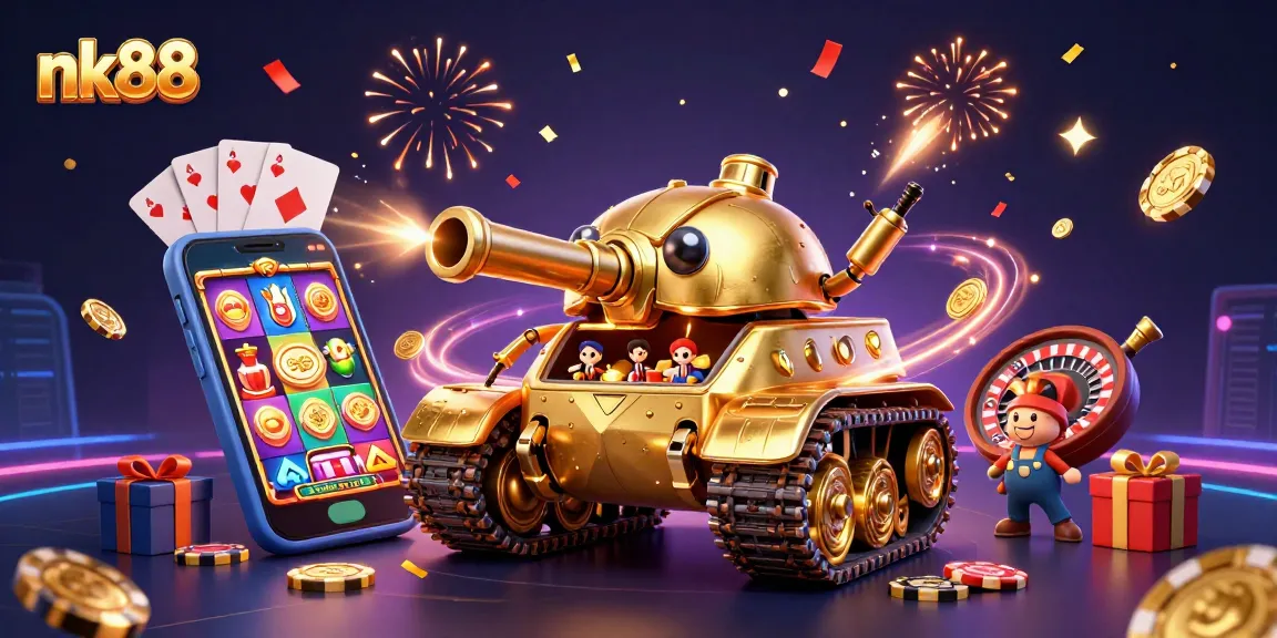 Experience thrilling gameplay at nk88 with colorful slot games and festive casino vibes.