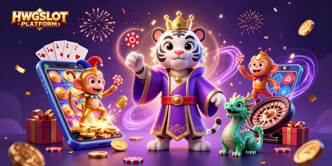 Experience excitement with iconic characters in the vibrant HWGSLOT PLATFORM digital gambling scene.